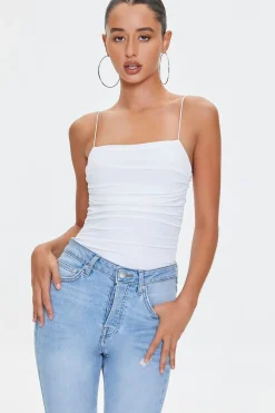 Ruched Cami Bodysuit
