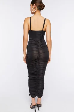 Ruched Corset Maxi Dress