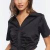 Ruched Crop Top