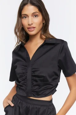 Ruched Crop Top