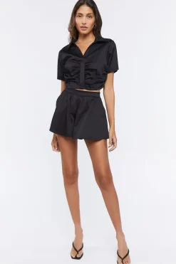 Ruched Crop Top