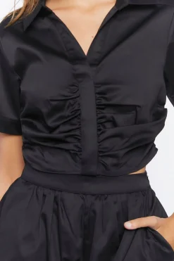 Ruched Crop Top