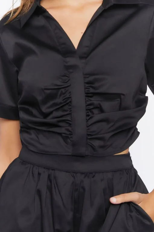 Ruched Crop Top