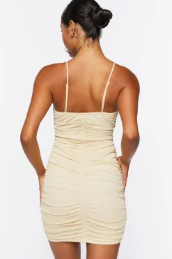 Ruched Cutout Mini Dress