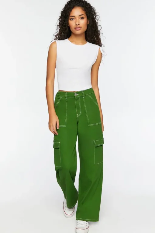 Ruched Drawstring Cropped Tank Top