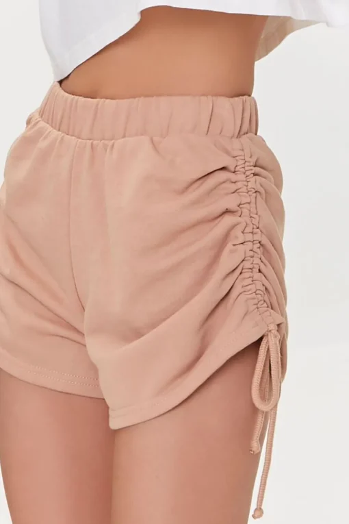 Ruched Drawstring Shorts