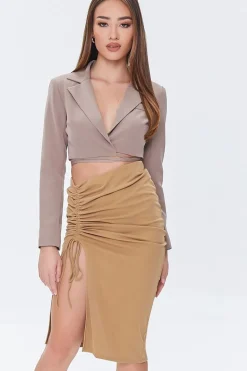 Ruched Drawstring Skirt