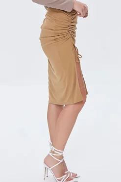Ruched Drawstring Skirt