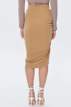 Ruched Drawstring Skirt