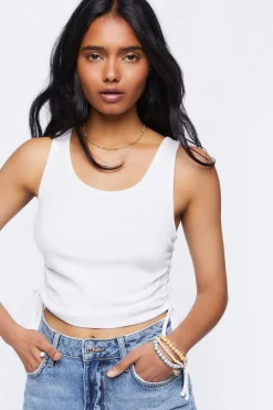Ruched Drawstring Tank Top