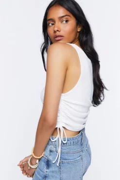 Ruched Drawstring Tank Top