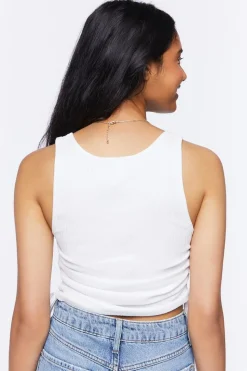 Ruched Drawstring Tank Top