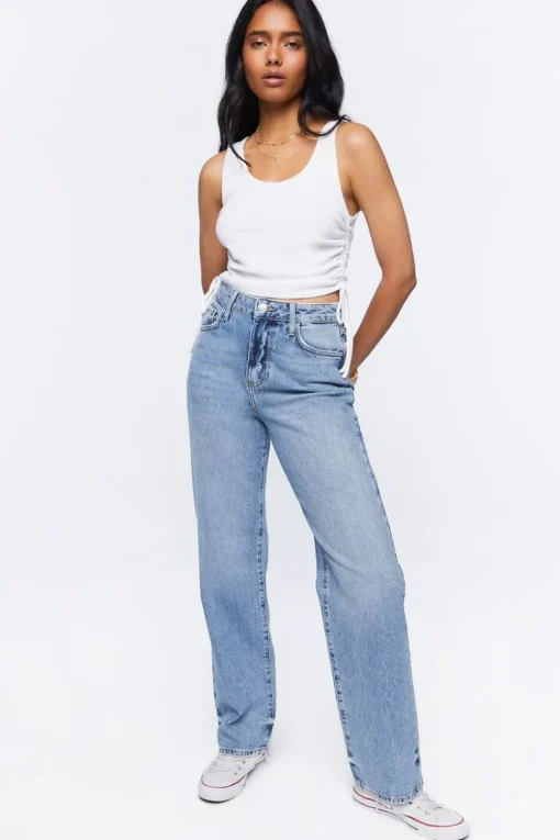 Ruched Drawstring Tank Top