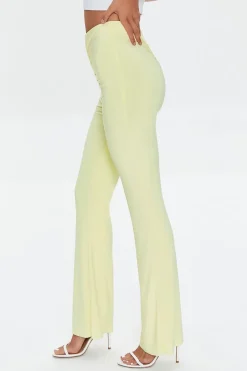 Ruched High-Rise Pants