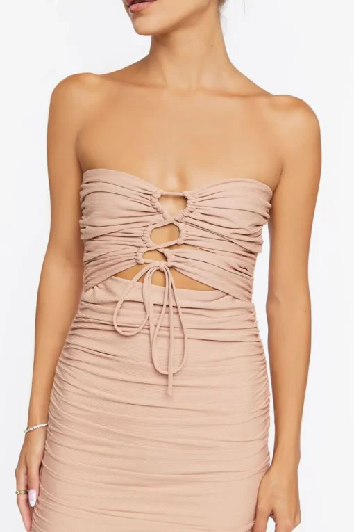 Ruched Mini Tube Dress
