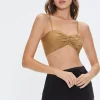 Ruched Sweetheart Cropped Cami