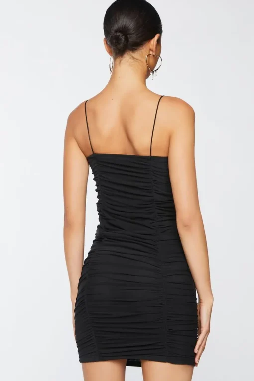 Ruched Sweetheart Mini Dress