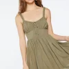 Ruffle Fit & Flare Mini Dress