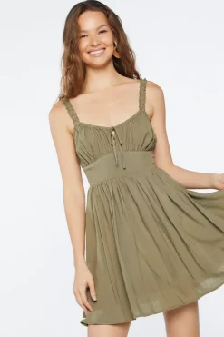 Ruffle Fit & Flare Mini Dress