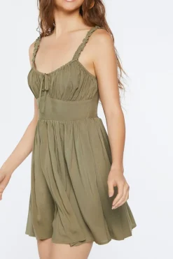 Ruffle Fit & Flare Mini Dress