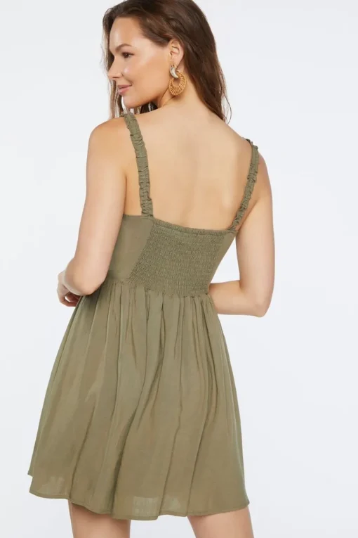 Ruffle Fit & Flare Mini Dress