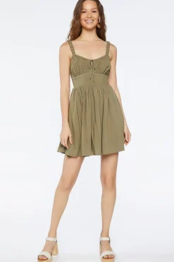 Ruffle Fit & Flare Mini Dress
