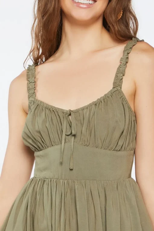 Ruffle Fit & Flare Mini Dress
