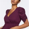 Ruffle Puff-Sleeve Top