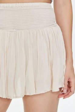 Ruffle-Hem Mini Skirt