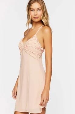 Ruffle-Trim Mini Cami Dress