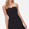 Ruffle-Trim Mini Dress