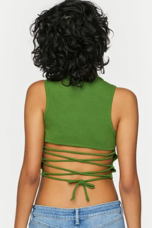 Santa Cruz Lace-Up Graphic Tank Top