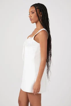 Satin & Lace Mini Dress