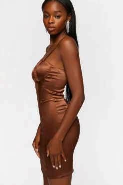 Satin Bustier Mini Dress