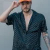 Satin Checkered Shirt