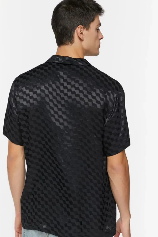 Satin Checkered Shirt