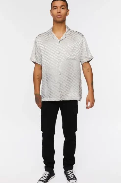 Satin Checkered Shirt