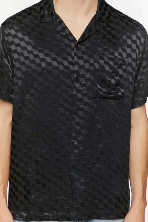 Satin Checkered Shirt