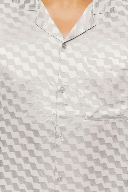 Satin Checkered Shirt
