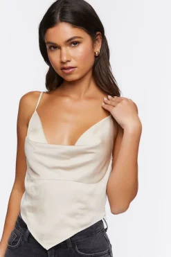 Satin Cowl Neck Cami