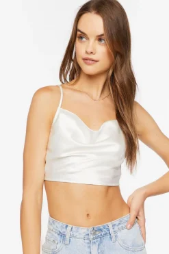 Satin Cowl Neck Cami