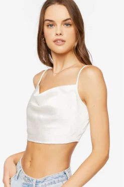 Satin Cowl Neck Cami