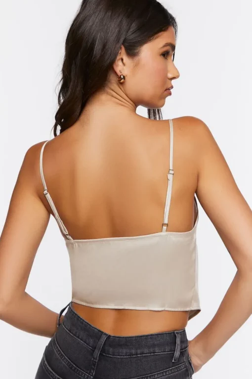 Satin Cowl Neck Cami