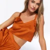 Satin Cutout Lounge Cami