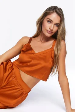 Satin Cutout Lounge Cami