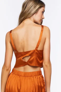 Satin Cutout Lounge Cami