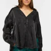 Satin High-Low Shirt