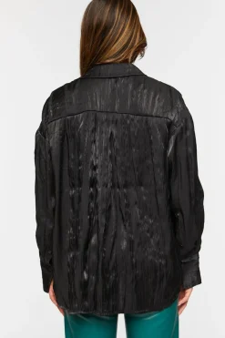 Satin High-Low Shirt