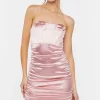 Satin Mini Tube Dress