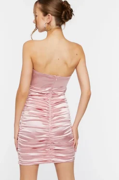 Satin Mini Tube Dress